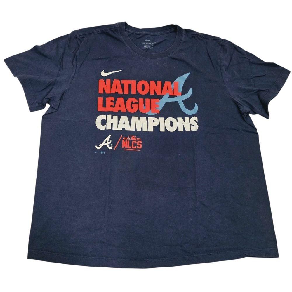 Nike Atlanta Braves 2021 NLCS National League Champions T Shirt Mens XL MLB